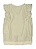 Stella McCartney 100% Silk Tan Ivory Silk Blouse Size 6 - photo 2