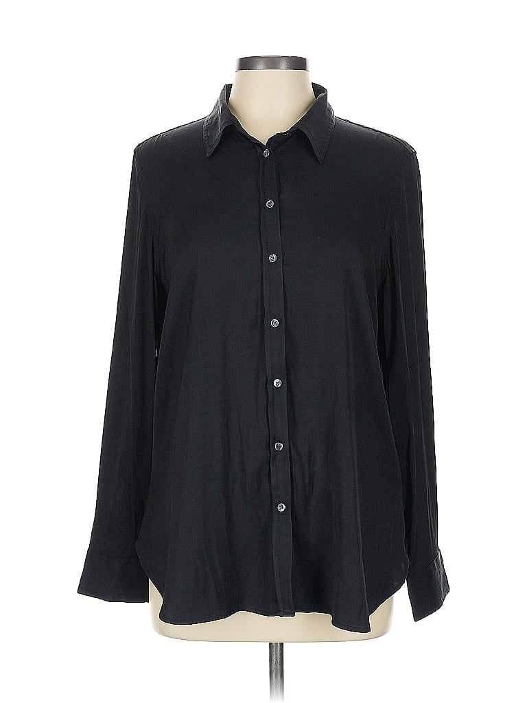 BANANA REPUBLIC Pre-owned Long Sleeve Blouse In Black