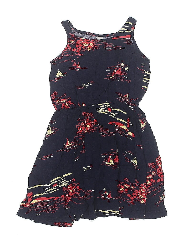 Gap Kids 100% Rayon Print Blue Dress Size S (kids) - photo 1