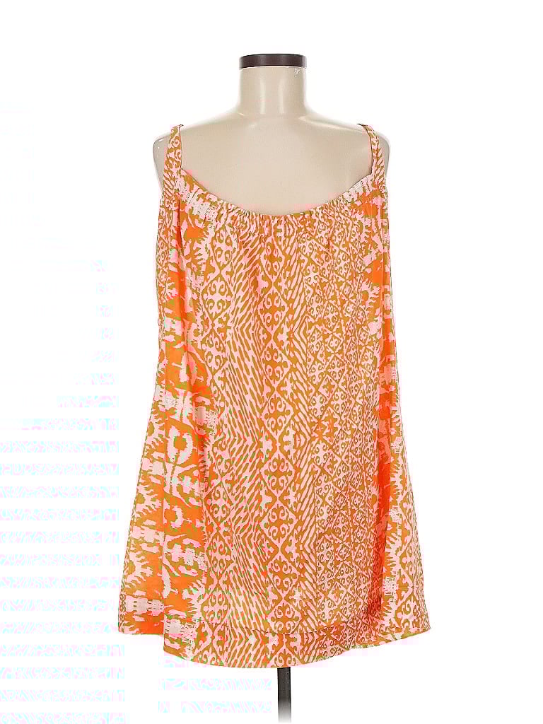 Pre-owned Oscar De La Renta Sleeveless Blouse In Orange