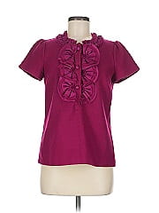J.Crew Collection Short Sleeve Silk Top