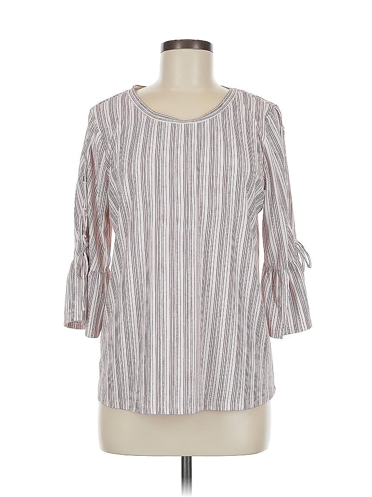 Pre-owned Lucky Brand 3/4 Sleeve Blouse In Pink