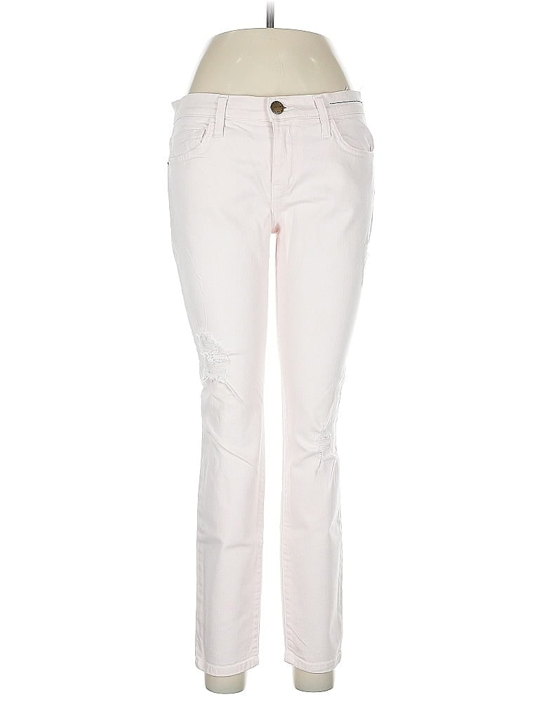 Pre-owned Current Elliott Jeans In White
