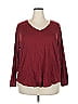 Terra & Sky Burgundy 3/4 Sleeve T-Shirt Size 2X - photo 1