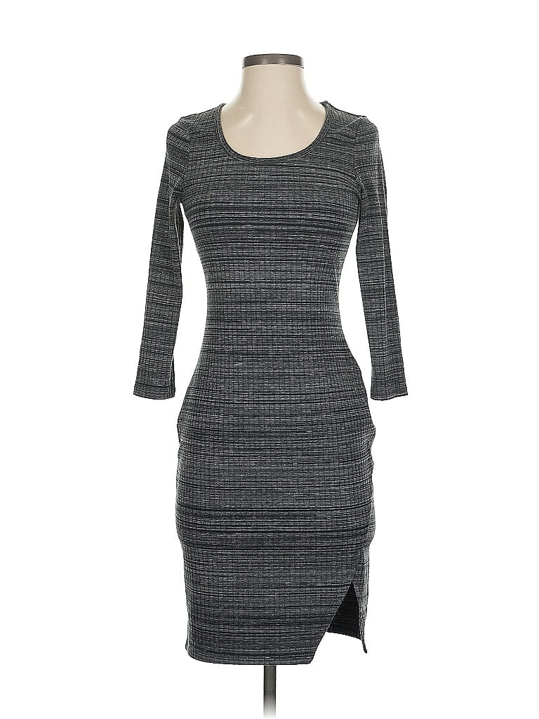 Pre-owned Express Casual Dress In Gray