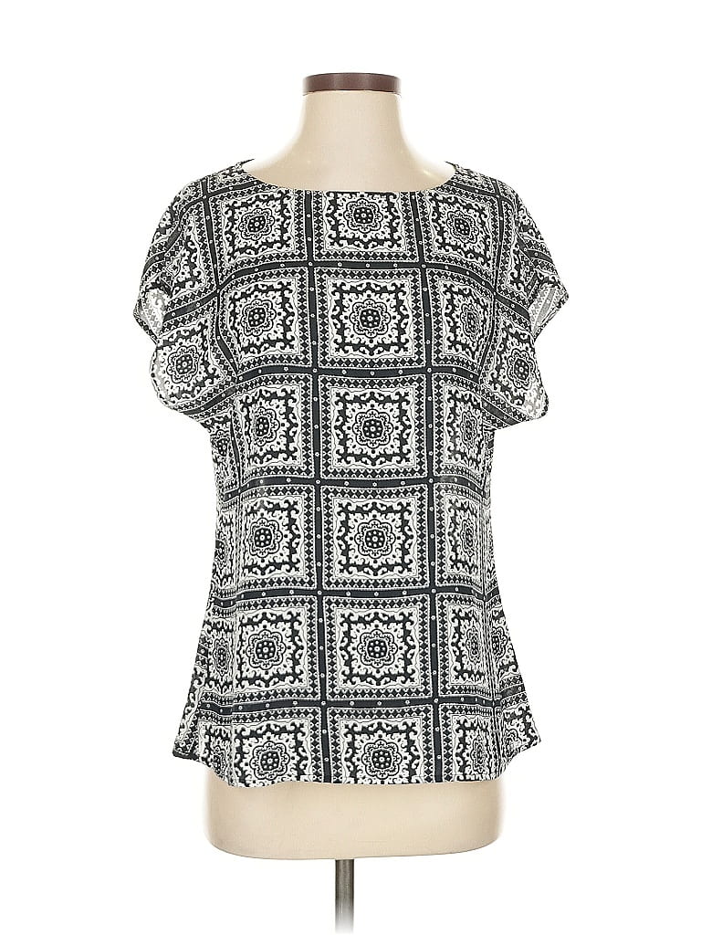 BANANA REPUBLIC Pre-owned Short Sleeve Blouse In Gray