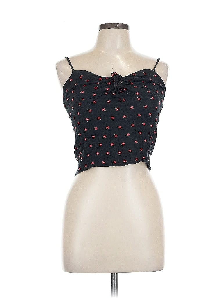 Pre-owned John Galt Tank Top Black Strapless Neckline Tops