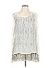 XCVI Silver Sleeveless Blouse Size L - photo 1