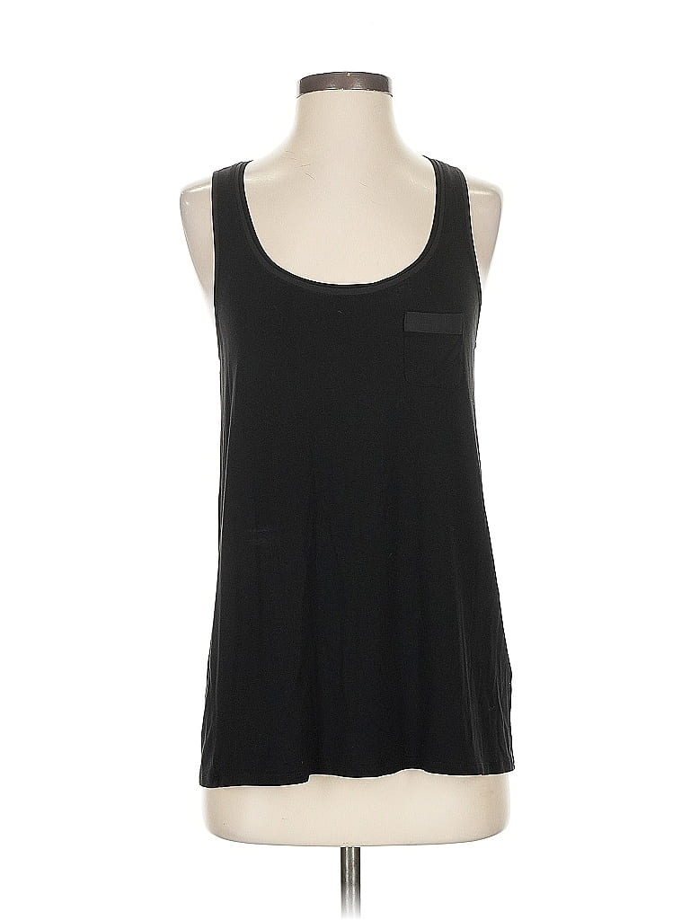 Pre-owned White House Black Market Tank Top Black Square Neckline Tops