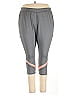 Catherines Color Block Stripes Gray Active Pants Size 3X - photo 1