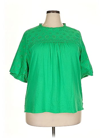 Crown & Ivy Short Sleeve Blouse (view 1)