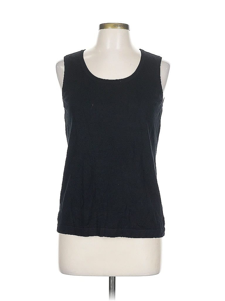 Pre-owned Chico's Sleeveless T-shirt In Black