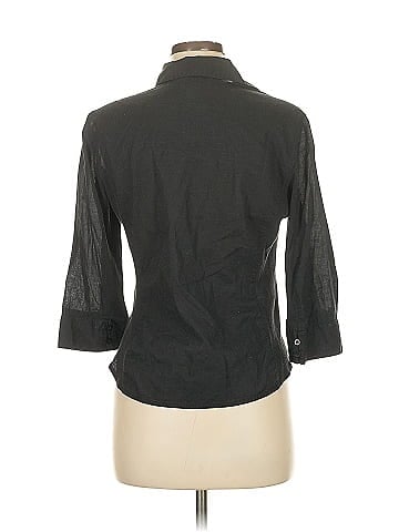 Talbots 3/4 Sleeve Button-Down Shirt (view 2)
