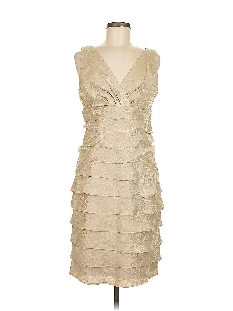 London Times Tan Cocktail Dress Size 8 - photo 1