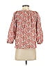 Liberty Art Fabrics for J.Crew 100% Cotton Red 3/4 Sleeve Blouse Size XS - photo 2