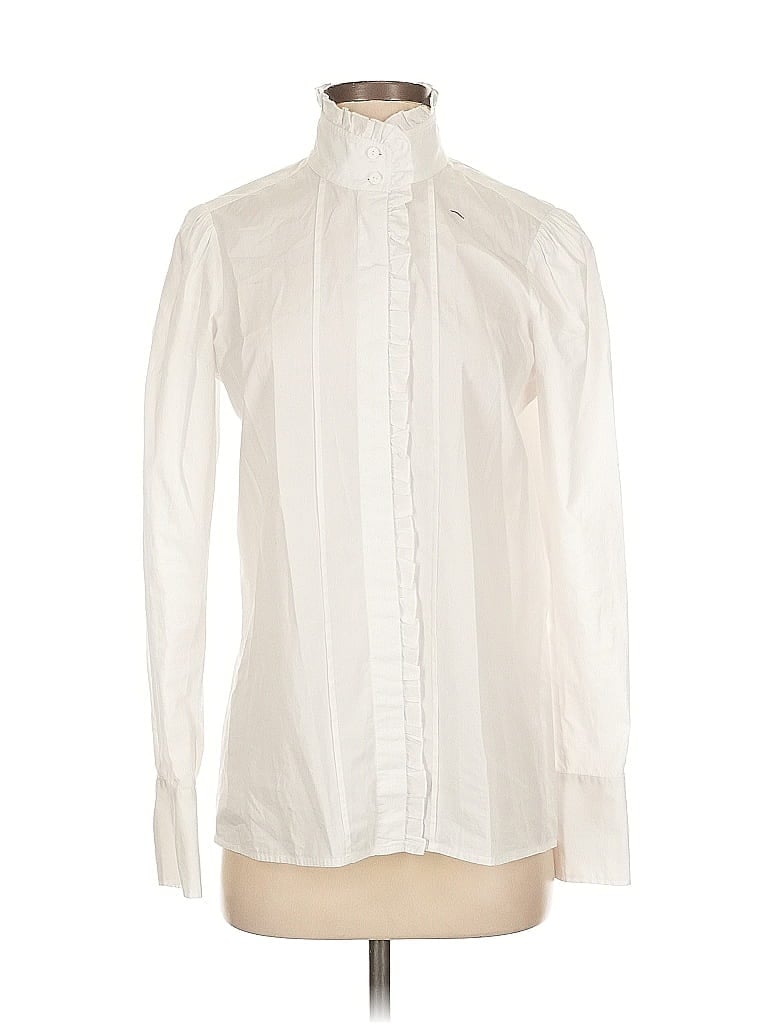 W by Worth Ivory Long Sleeve Blouse Size 4 - photo 1