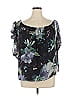 Worth New York 100% Silk Black 3/4 Sleeve Silk Top Size XL - photo 1