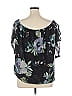 Worth New York 100% Silk Black 3/4 Sleeve Silk Top Size XL - photo 2