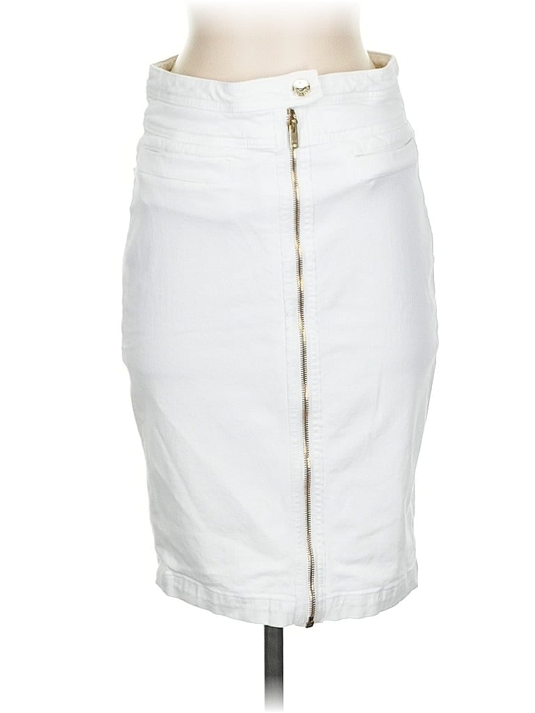 Pre-owned 7 For All Mankind Casual Skirt In White