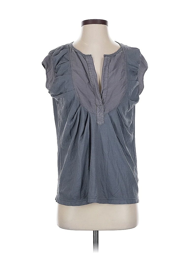 Pre-owned Clu Sleeveless Blouse In Gray