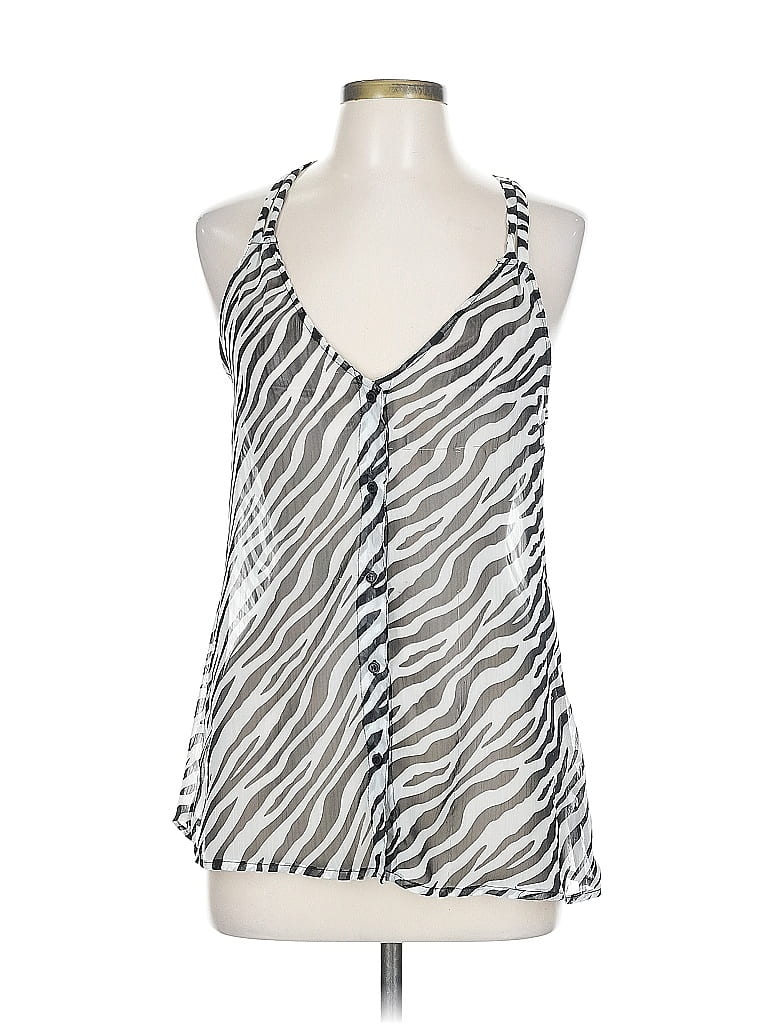 Pre-owned Assorted Brands Sleeveless Blouse In Black