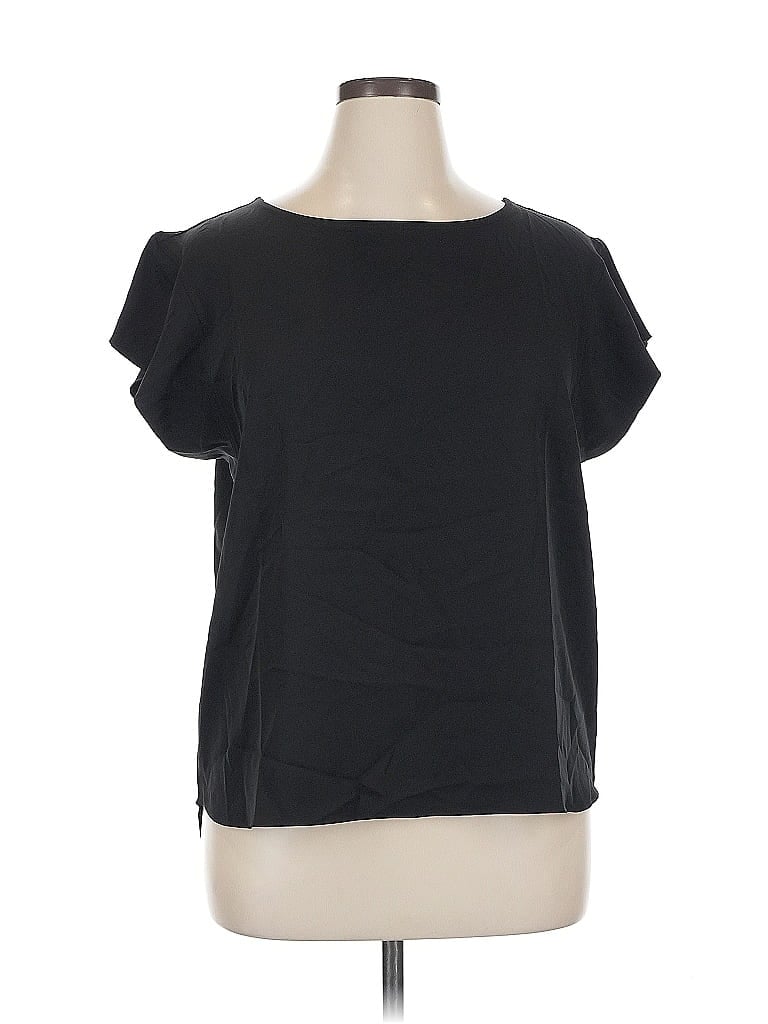 Lyssé Black Short Sleeve Top Size XL - photo 1