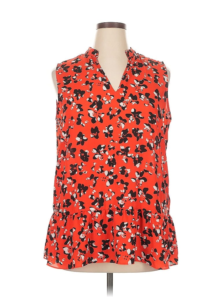 Pre-owned Banana Republic Sleeveless Blouse In Orange