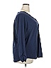 Roaman's 100% Cotton Blue Long Sleeve Blouse Size 26 - 28 - photo 3