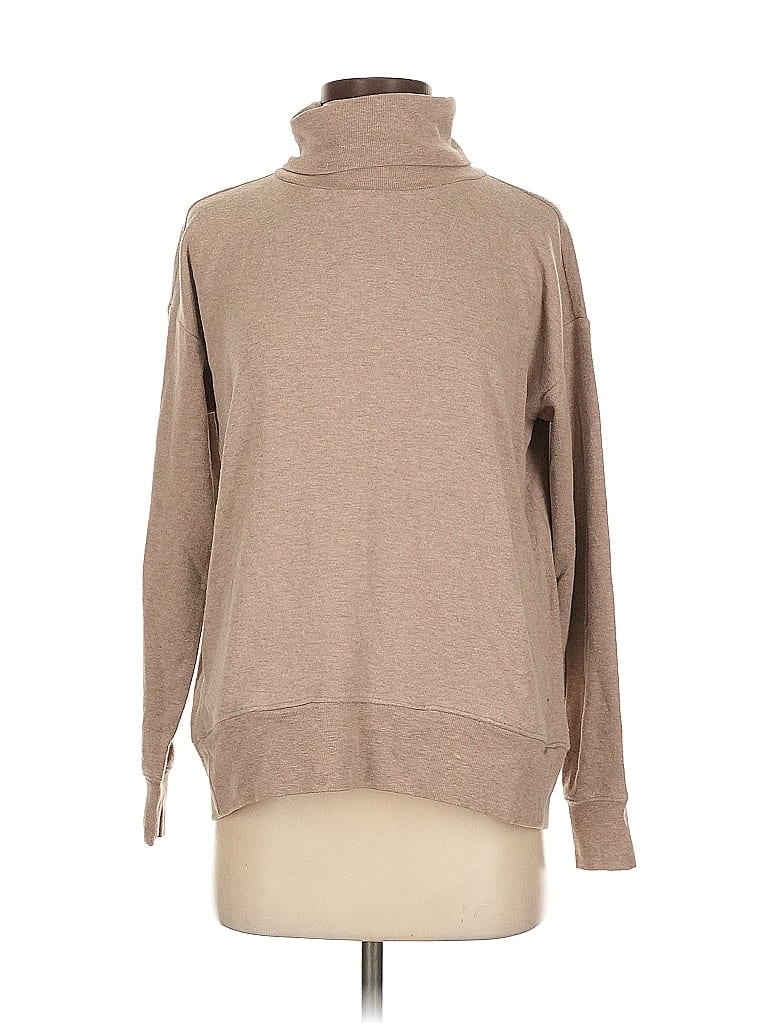 Lou & Grey Tan Turtleneck Sweater Size S - photo 1