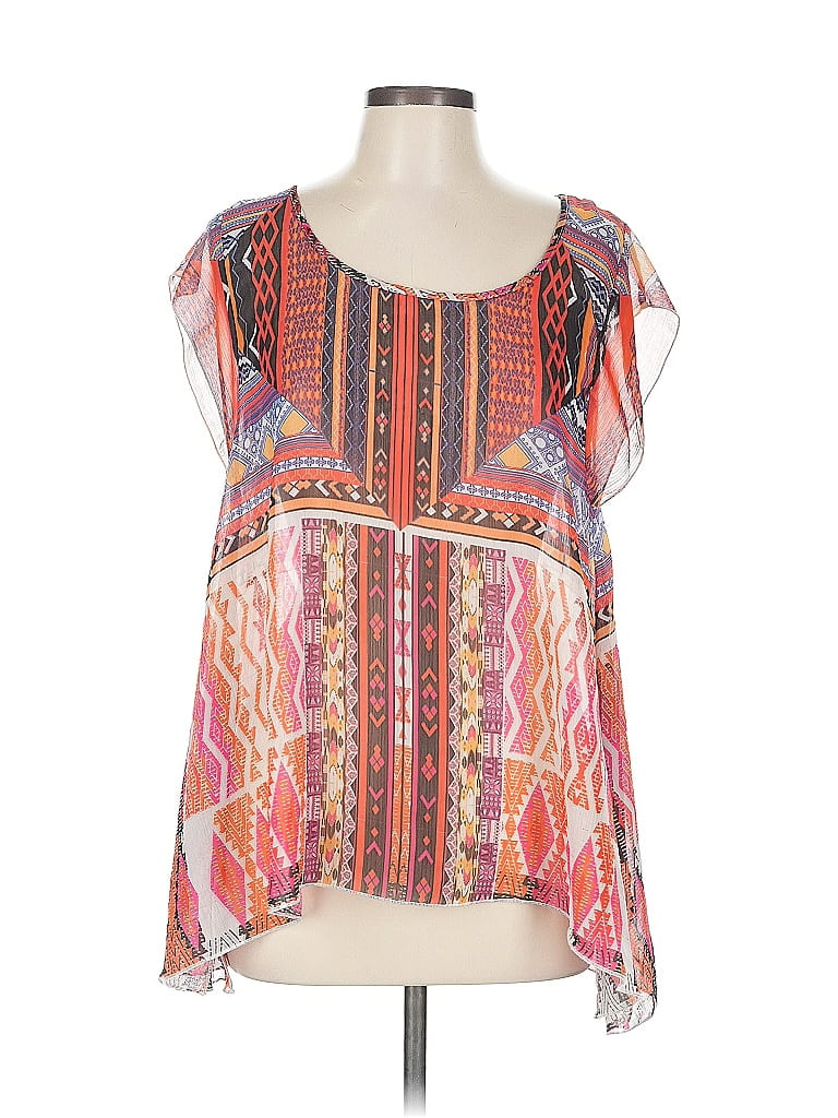 One World Pink Sleeveless Blouse Size L - photo 1