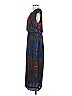 HD in Paris 100% Polyester Plaid Blue Casual Dress Size 2 - photo 4