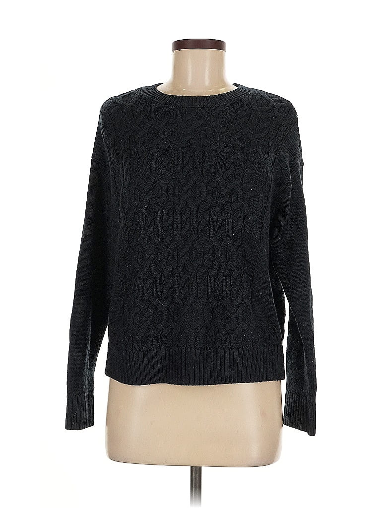 Pre-owned Tommy Hilfiger Pullover Sweater In Black