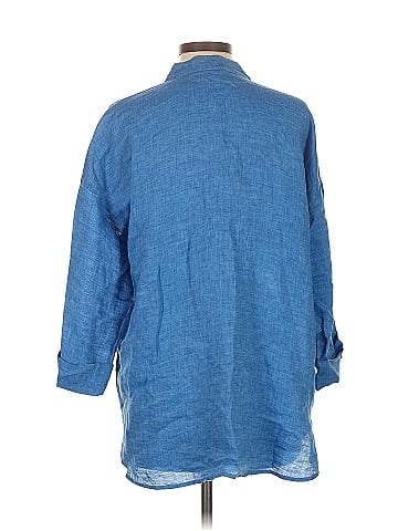 Purejill 3/4 Sleeve Button-Down Shirt (view 2)