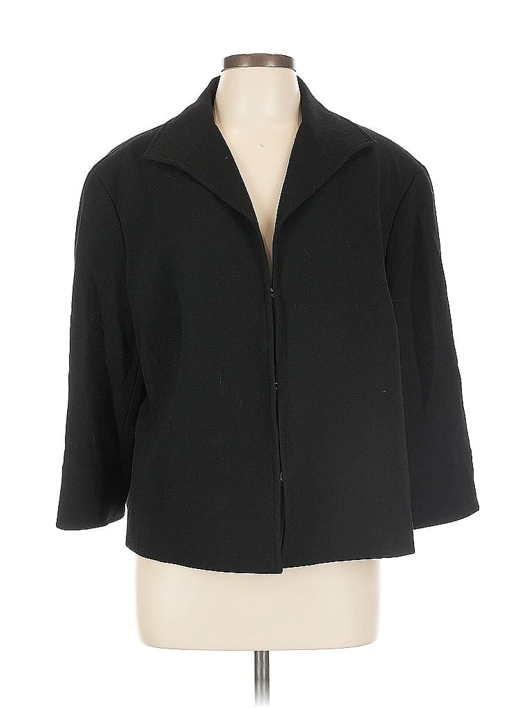 Pre-owned Lafayette 148 Blazer Jacket In Black