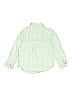 Zara Stripes Green Long Sleeve Button-Down Shirt Size 7 - photo 2