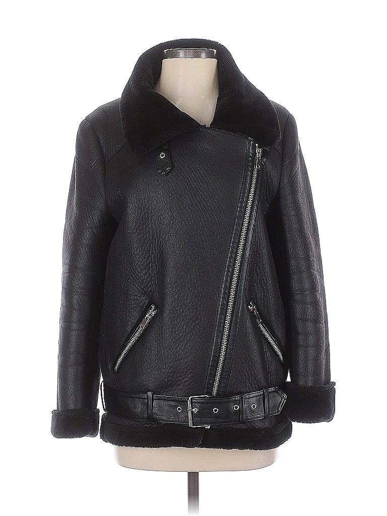NA-KD 100% Polyester Black Coat Size EU 34 / US 4 - photo 1