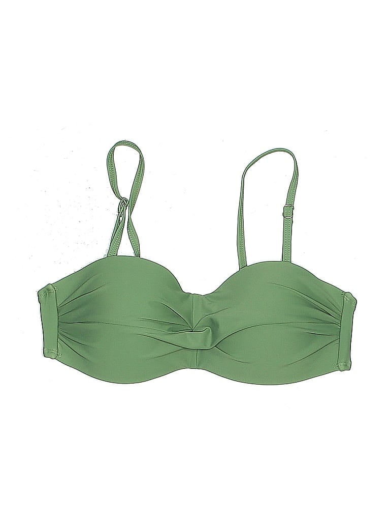 Pre-owned Unbranded Swimsuit Top Green Swimwear