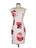 Guess Floral White Cocktail Dress Size 6 - photo 1