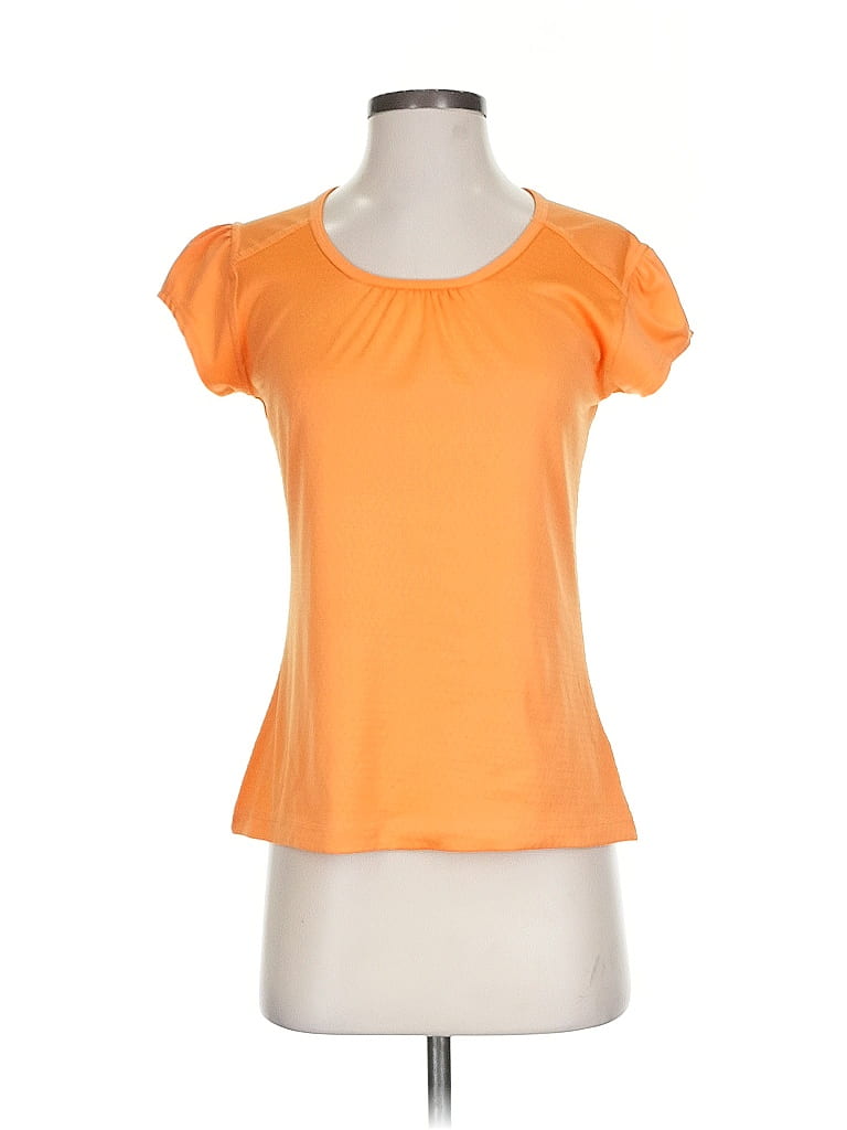Pre-owned Assorted Brands Active T-shirt In Orange