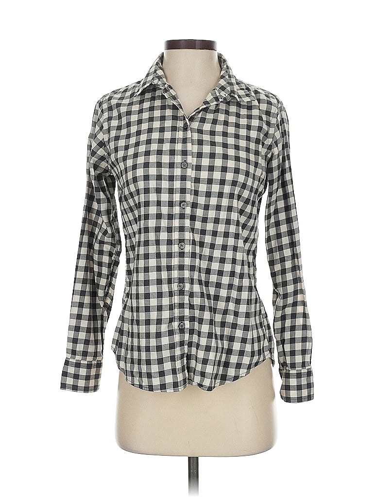 BANANA REPUBLIC Pre-owned Long Sleeve Button Down Shirt In Gray