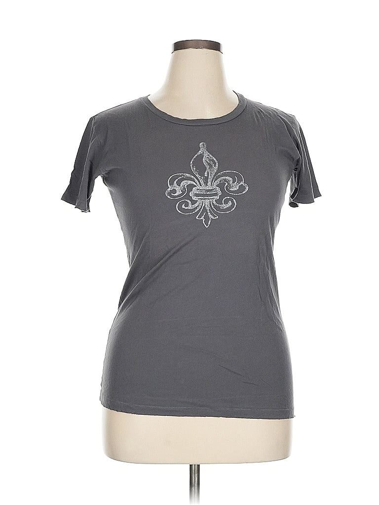 Pre-owned Assorted Brands Short Sleeve T-shirt In Gray