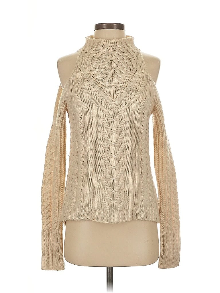 Pre-owned Intermix Wool Pullover Sweater In White