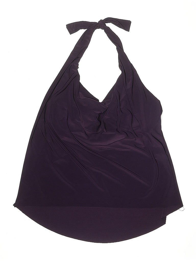 Pre-owned Magicsuit Swimsuit Top Burgundy Swimwear