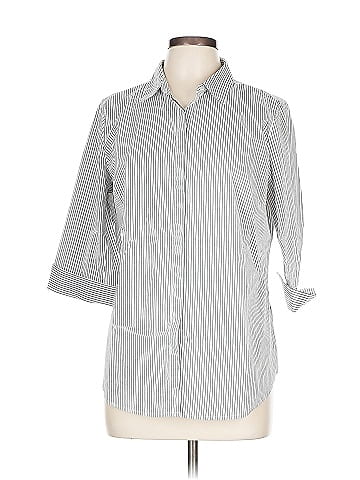 Liz Claiborne Career 3/4 Sleeve Button-Down Shirt (view 1)