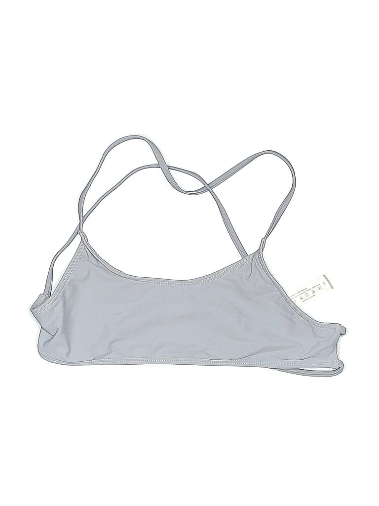 Pre-owned Unbranded Swimsuit Top Gray Swimwear