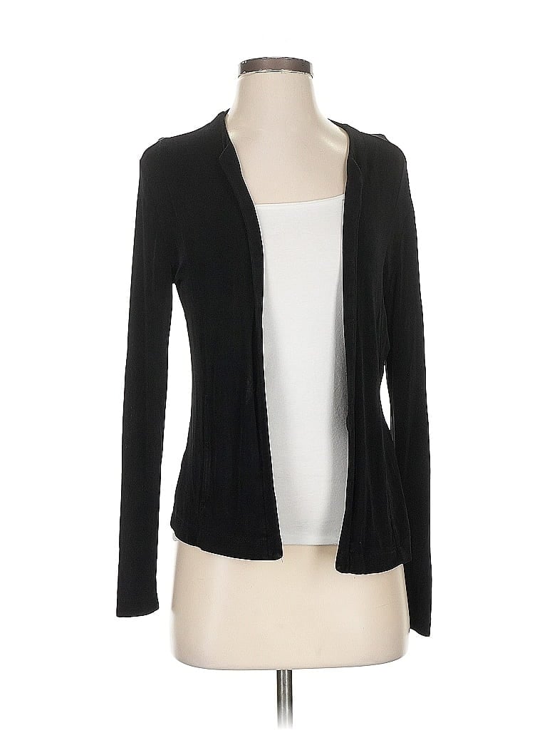 Pre-owned Travelers By Chico's Cardigan Sweater In Black