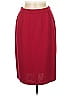 St. John Collection Solid Burgundy Formal Skirt Size 6 - photo 1