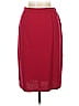 St. John Collection Solid Burgundy Formal Skirt Size 6 - photo 2