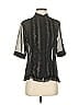 Norma Kamali 100% Polyester Black Short Sleeve Blouse Size XS - photo 1