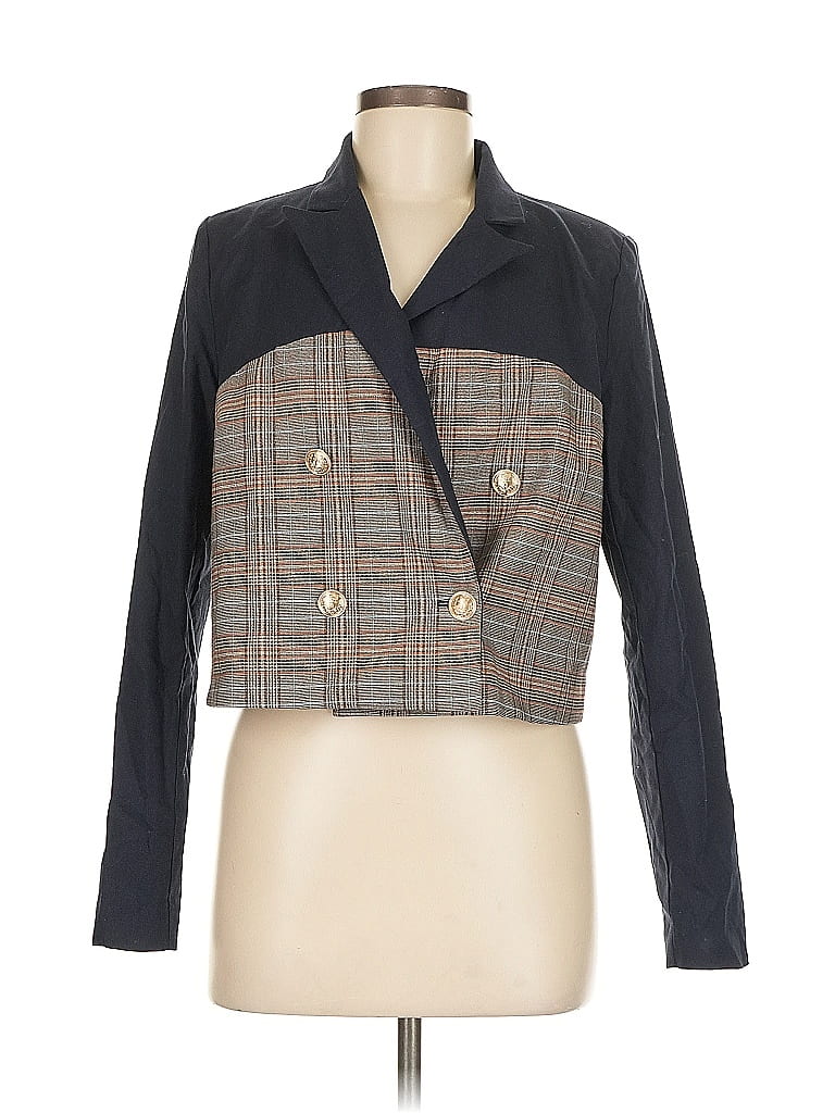 Left Coast by Dolan Plaid Blue Blazer Size M - photo 1